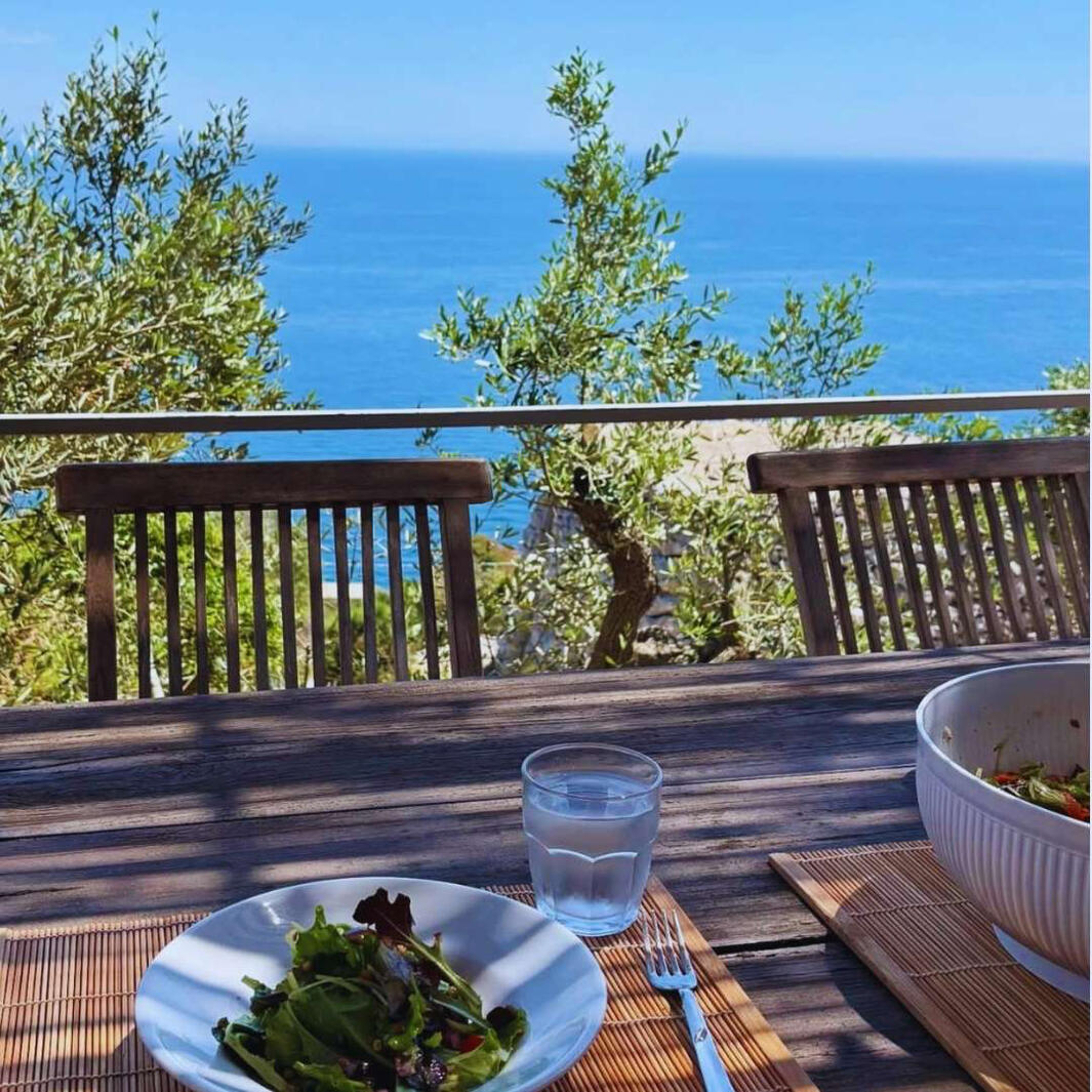 A little salad and a big view for lunch today.